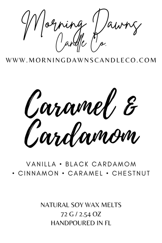 "Caramel & Cardamom" / Vanilla Caramel & Black Cardamom Melts
