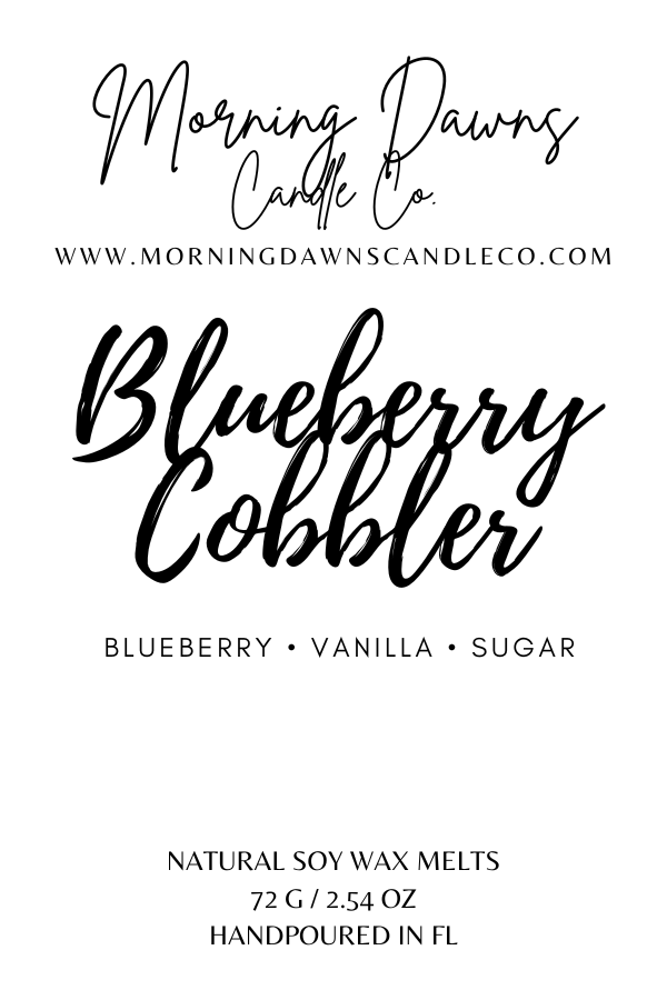"BLUEBERRY COBBLER" / BLUEBERRY COBBLER SCENTED MELTS