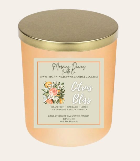 “Citrus Bliss” Luxury Candle (Large)
